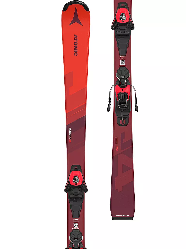 ATOMIC | Ensemble de skis junior J4 + L 6 GW | Rouge