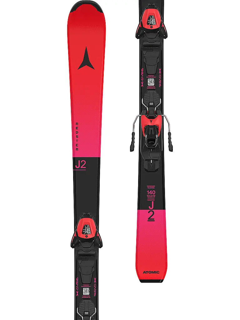 ATOMIC | Ensemble de skis junior Redster J2 130-150 + L 6 GW | Rouge