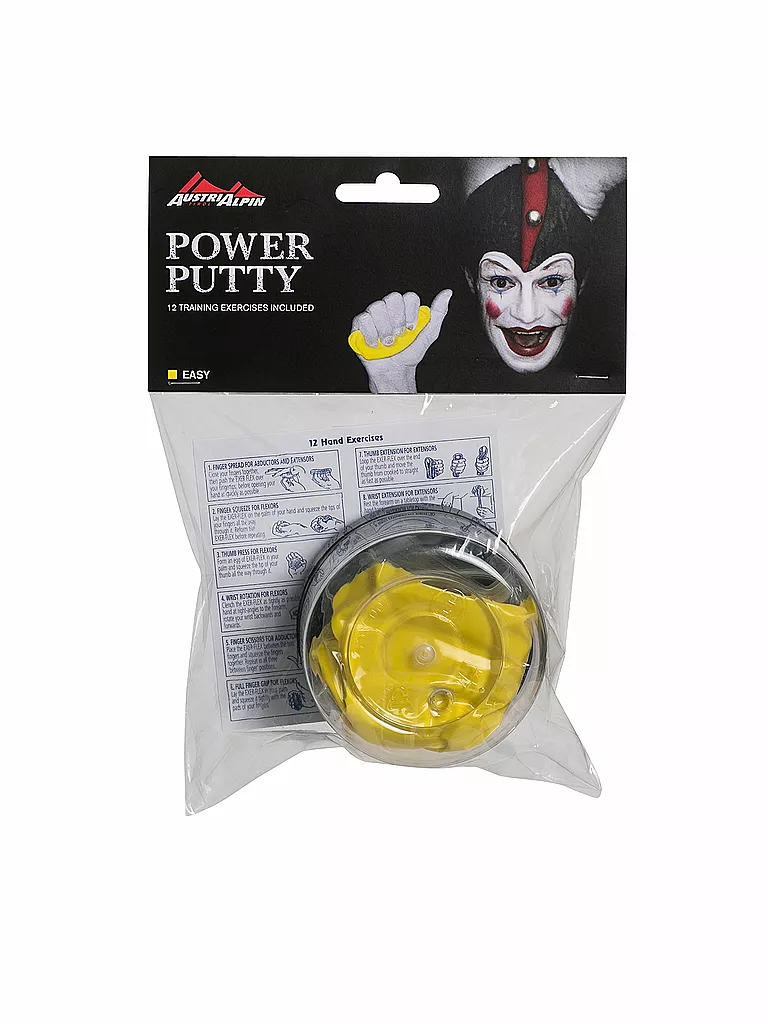 AUSTRIALPIN | Pâte à modeler d'entraînement Power Putty Leicht | Jaune