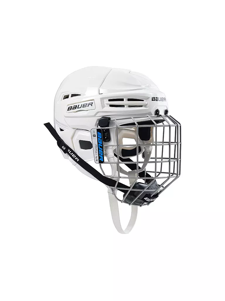 BAUER | Casque de hockey pour homme IMS 5.0 Combo Small | Blanc