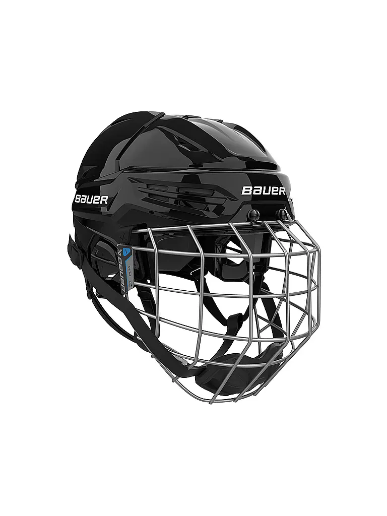 BAUER | Casque de hockey sur glace pour homme Re-Akt 55 avec grille | Noir