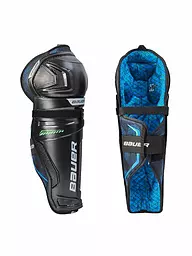 BAUER | Protège-tibias de hockey pour enfants X Shin Guard JR | Noir