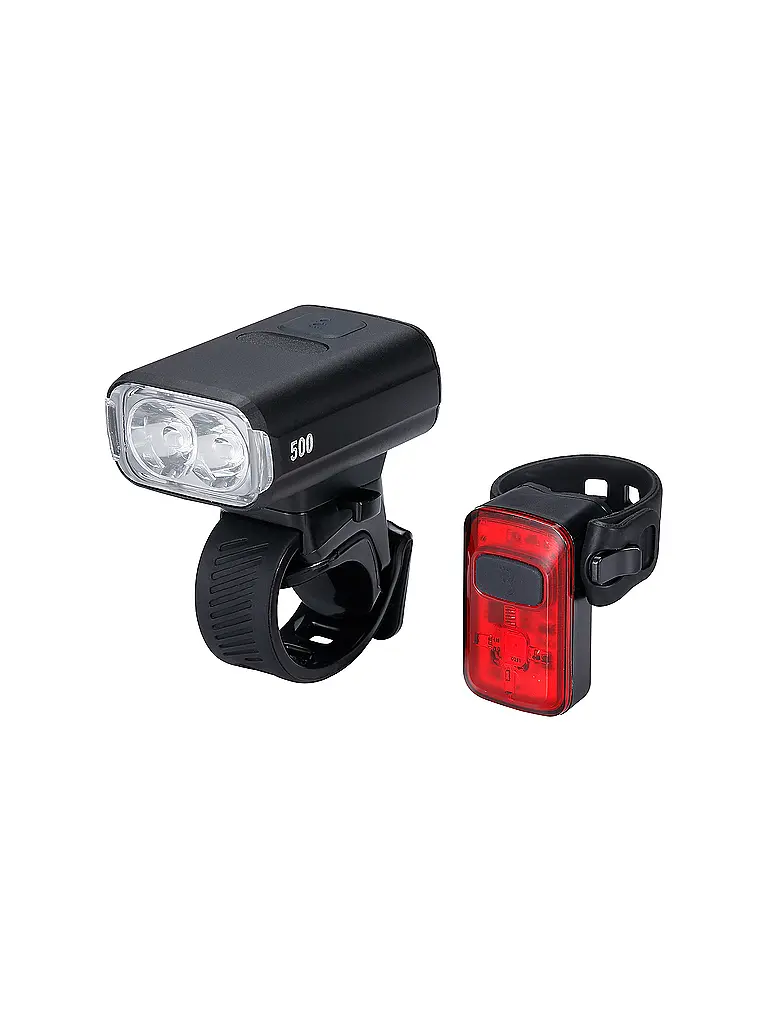 BBB | Ensemble de phares de vélo NanoStrike 500 Combo Spark 2 BLS-265 | Noir
