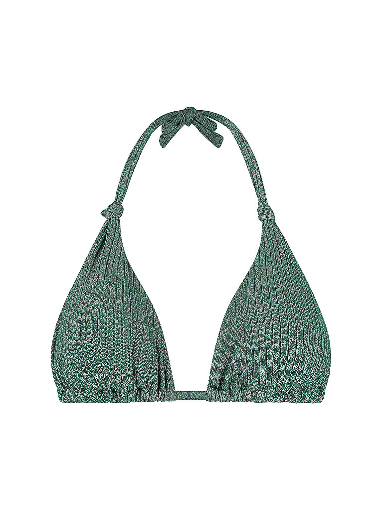 Haut de bikini triangle vert foncé 40D