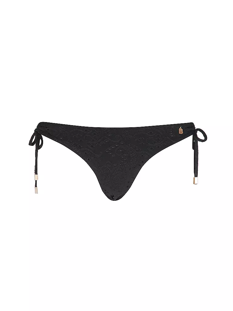 BEACHLIFE | Bas de bikini femme Black Embroidery | Noir