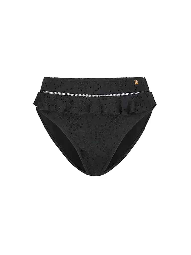BEACHLIFE | Bas de bikini femme Black Embroidery | Noir