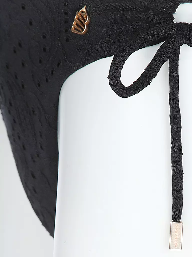 BEACHLIFE | Bas de bikini femme Black Embroidery |