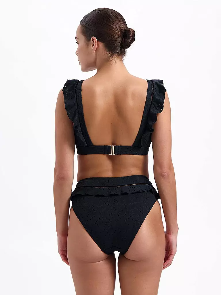 BEACHLIFE | Bas de bikini femme Black Embroidery |