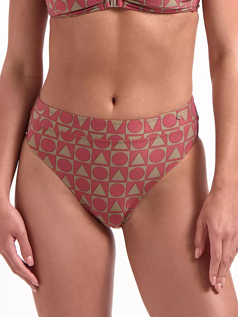 BEACHLIFE | Damen Bikinihose Rouge Graphics | Rouge foncé