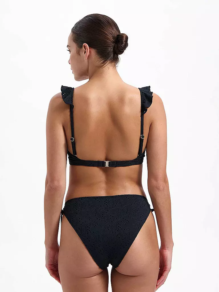 BEACHLIFE | Haut de bikini femme Black Embroidery |