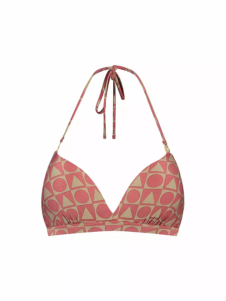 BEACHLIFE | Haut de bikini femme Rouge Graphics | Rouge foncé