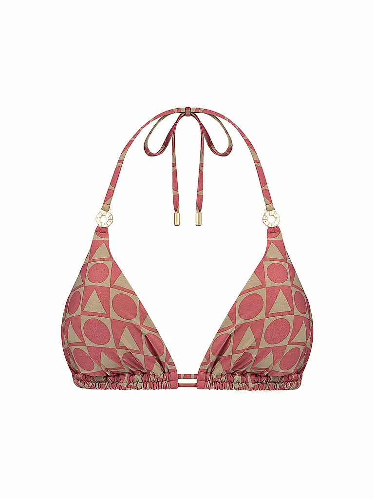 BEACHLIFE | Haut de bikini femme Rouge Graphics | Rouge foncé