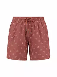 BEACHLIFE | Short de bain pour hommes | Rouge foncé