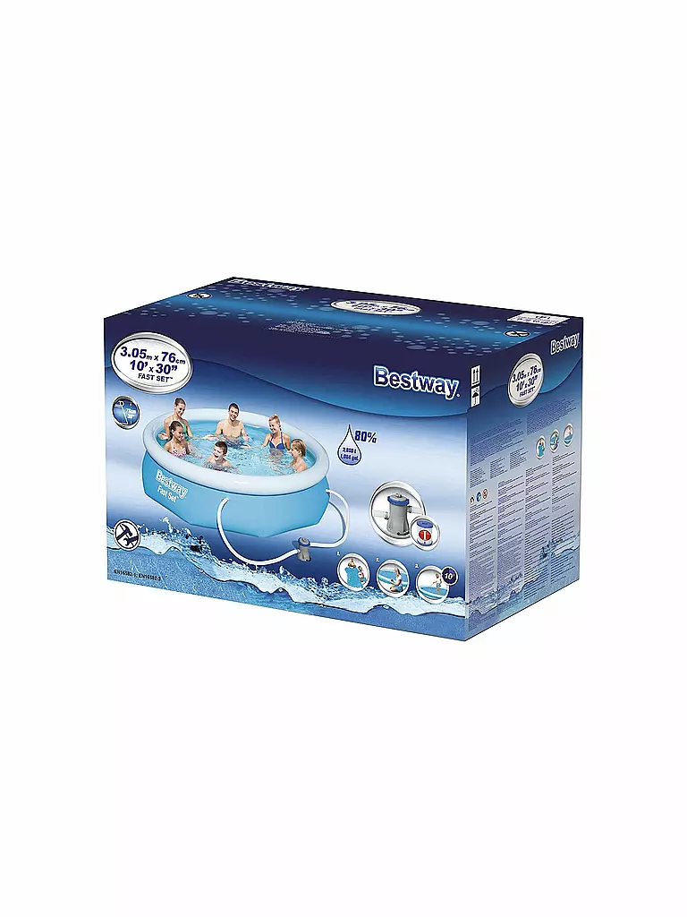 BESTWAY | Schwimmbecken Mitch in Blau 305 x 76 cm | Bleu