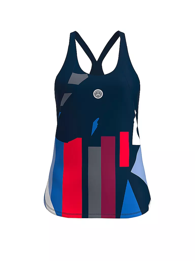 BIDI BADU | Débardeur de tennis New York pour femmes | Bleu foncé