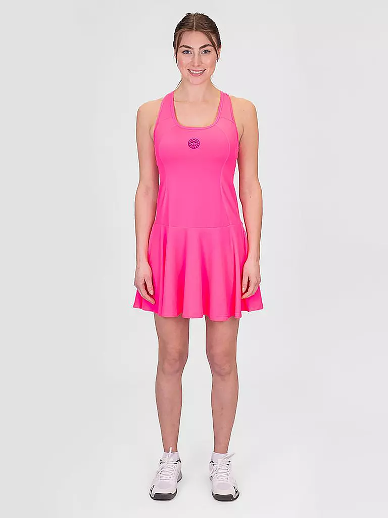 BIDI BADU | Damen Tenniskleid Crewneck | Rose vif