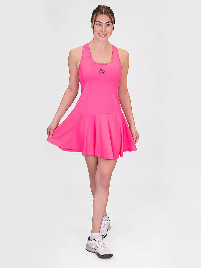BIDI BADU | Damen Tenniskleid Crewneck | Rose vif