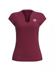 BIDI BADU | Damen Tennisshirt Pure Wild | Rouge foncé
