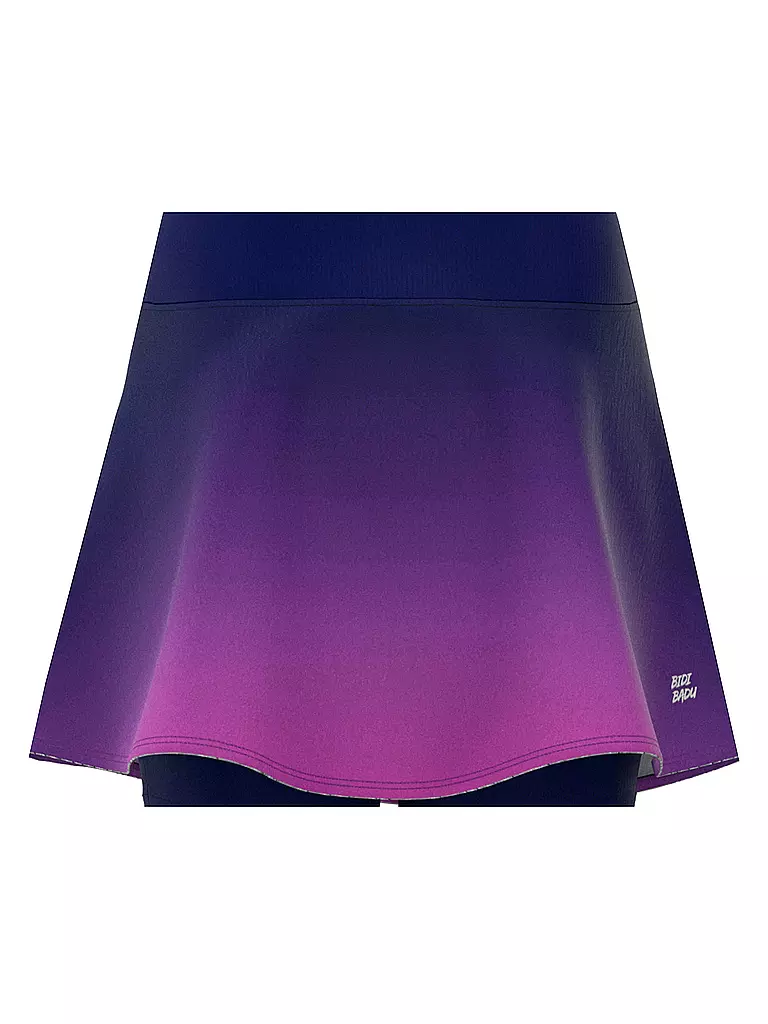 BIDI BADU | Damen Tennisskort Colortwist Printed Wavy | Bleu foncé