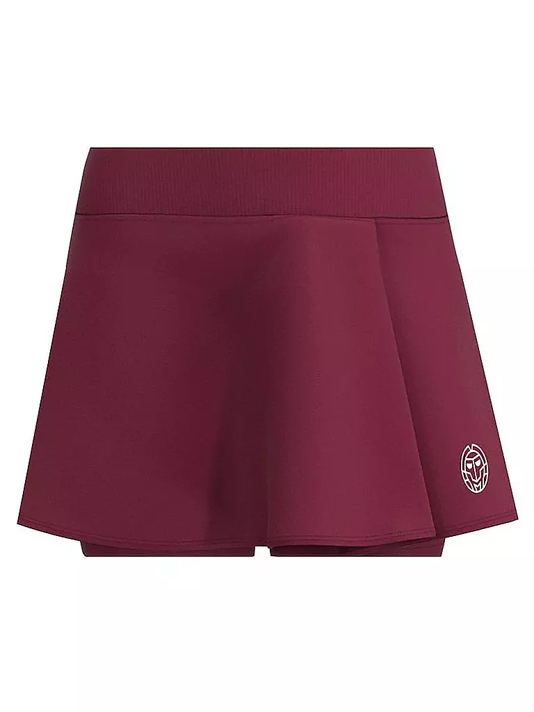 BIDI BADU | Damen Tennisskort Protected Leafs Wavy | Rouge foncé