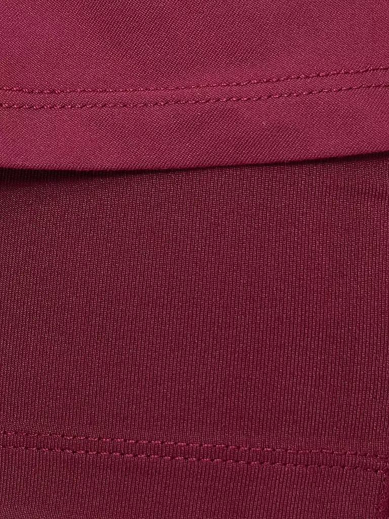 BIDI BADU | Damen Tennisskort Protected Leafs Wavy | Rouge foncé