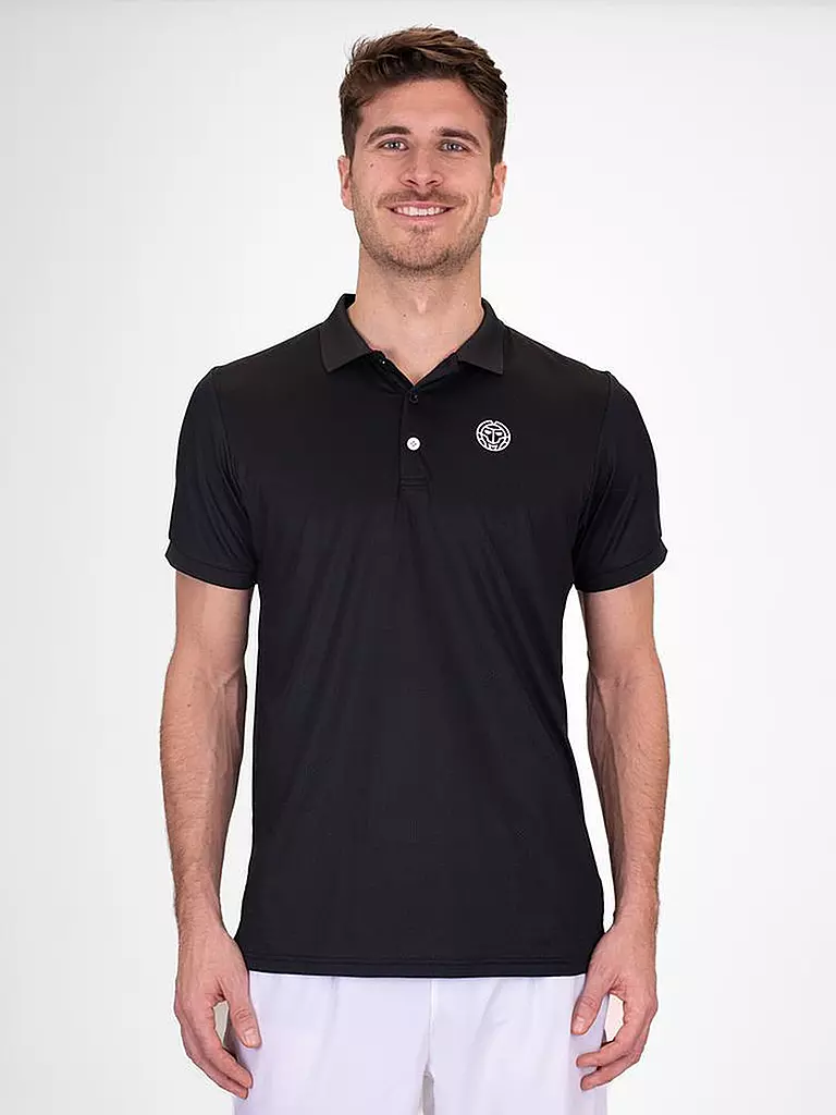BIDI BADU | Herren Tennispolo Crew | Noir