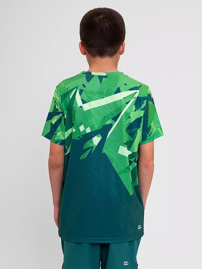 BIDI BADU | Jungen Tennisshirt Spike | Vert foncé