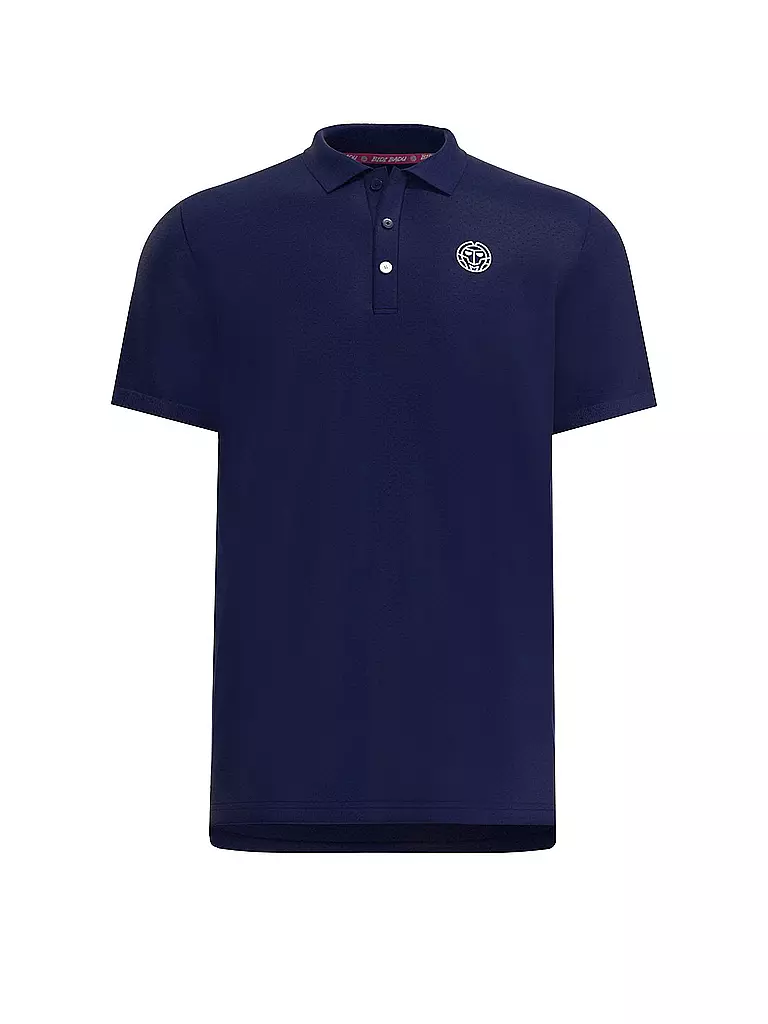 BIDI BADU | Polo de tennis Crew pour hommes | Bleu foncé
