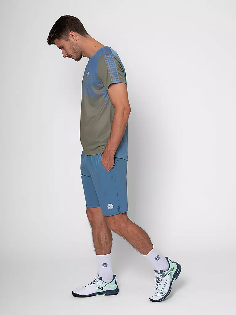 BIDI BADU | Short de tennis Spectrum 9" pour hommes | Bleu foncé