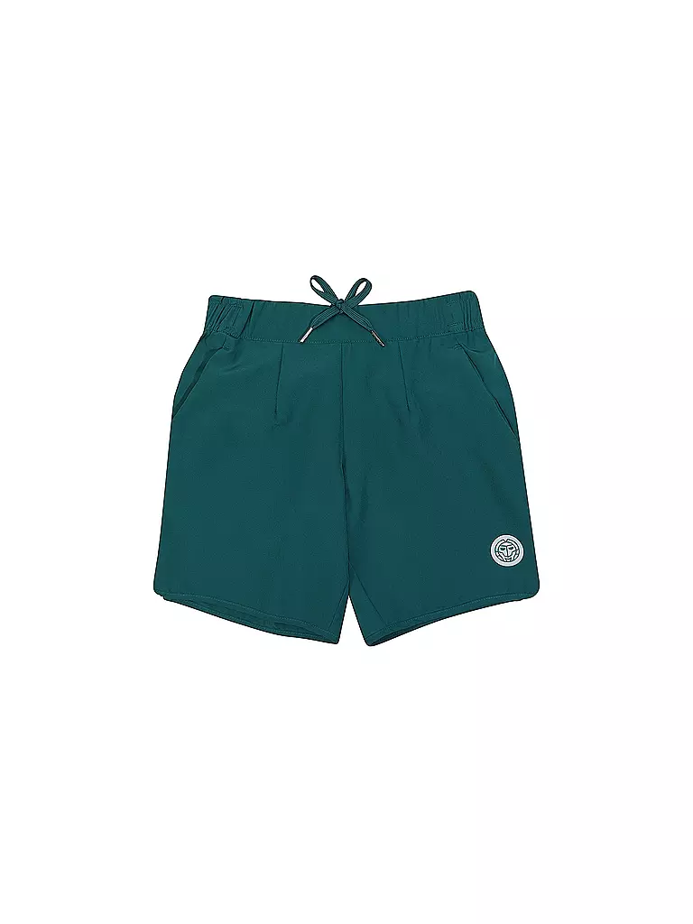BIDI BADU | Short de tennis Spike pour garçons | Vert foncé