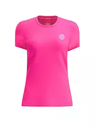 BIDI BADU | T-shirt de tennis ras du cou pour femmes | Rose vif