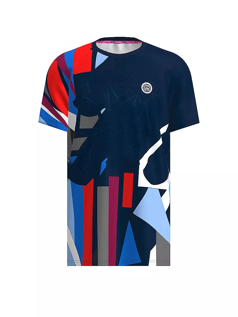 BIDI BADU | T-shirt de tennis homme New York | Bleu foncé