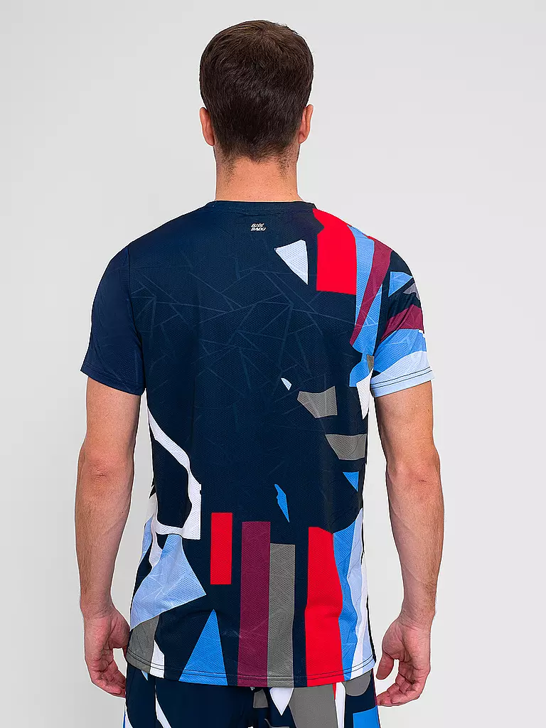 BIDI BADU | T-shirt de tennis homme New York | Bleu foncé