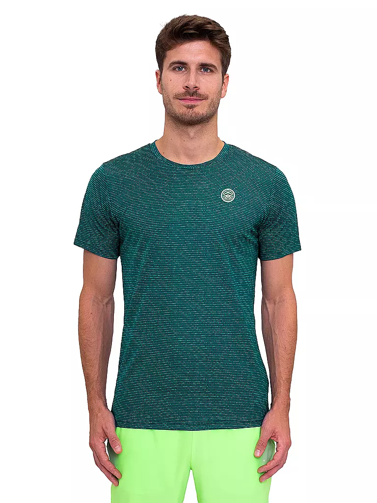 BIDI BADU | T-shirt de tennis pour hommes | Vert foncé