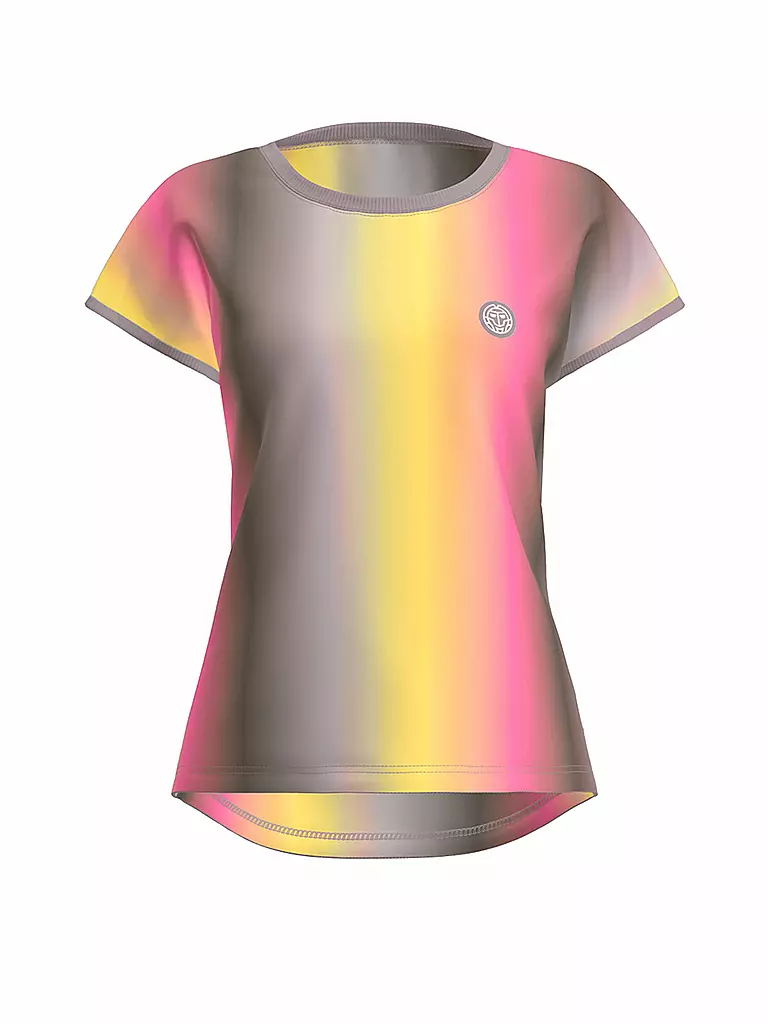 BIDI BADU | T-shirt de tennis ras du cou pour femmes | Multicolore