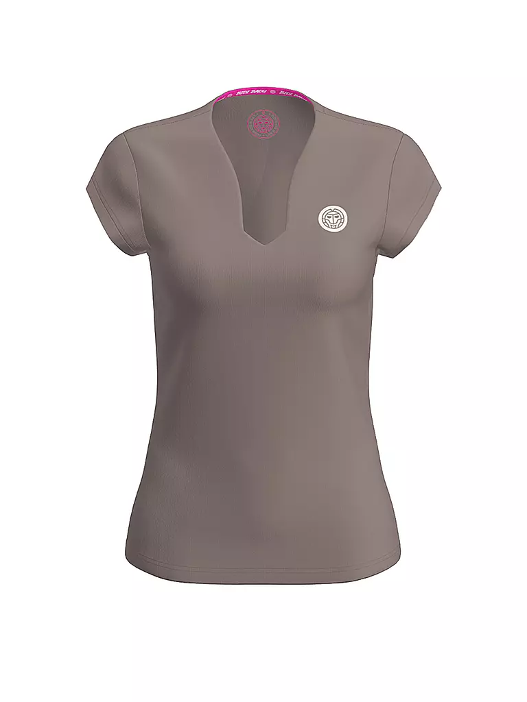 BIDI BADU | T-shirt de tennis Spectrum pour femmes | Camel