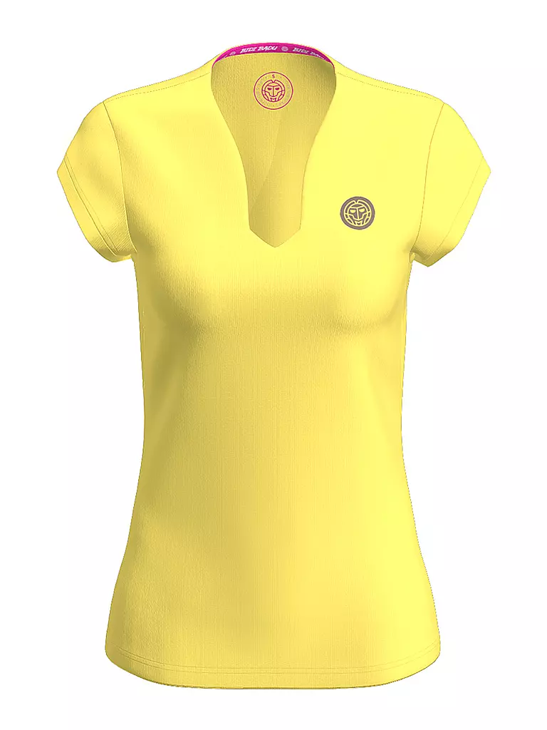 BIDI BADU | T-shirt de tennis Spectrum pour femmes | Jaune