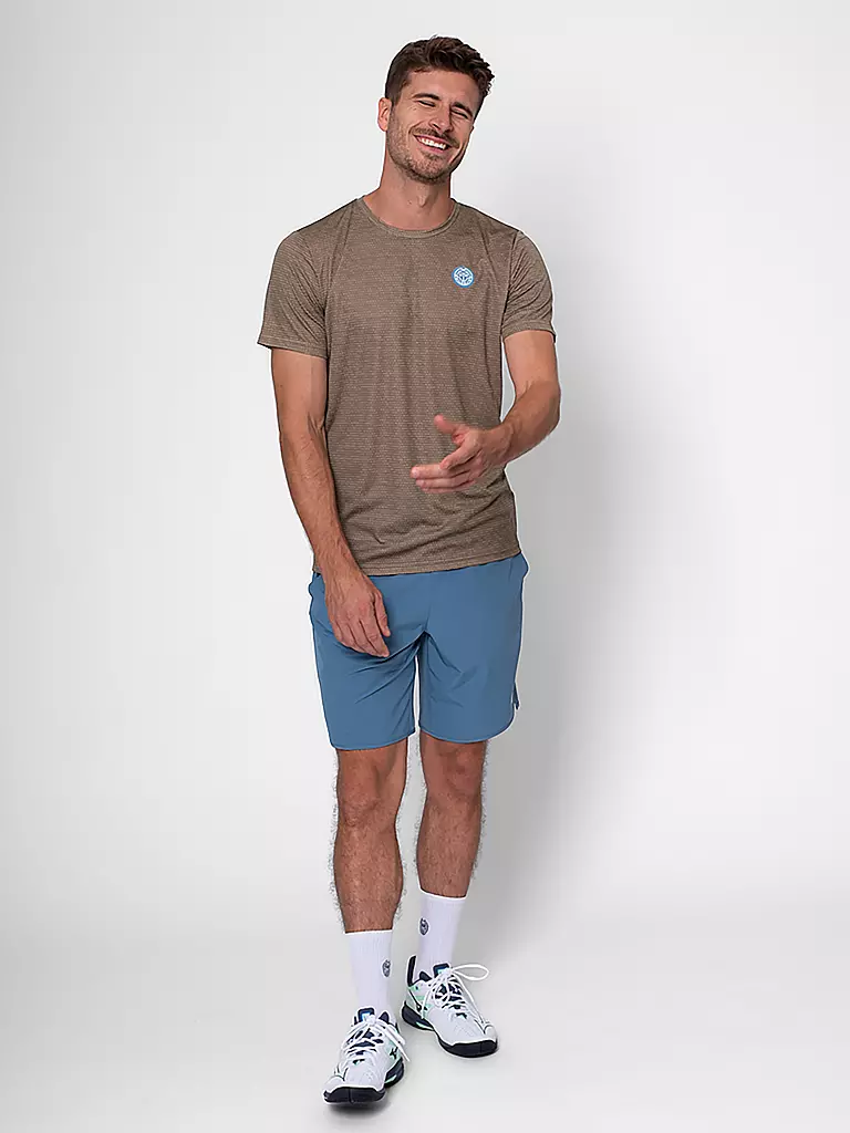 BIDI BADU | T-shirt de tennis Spectrum pour hommes | Camel