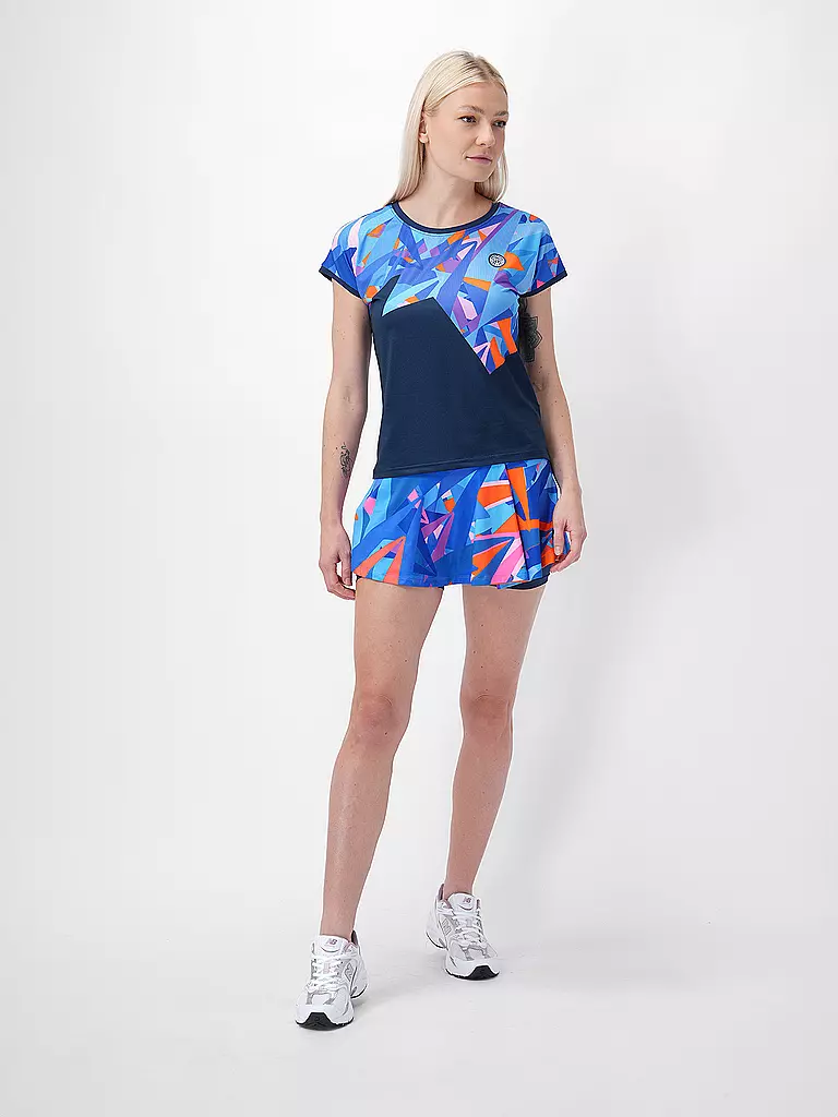 BIDI BADU | T-shirt de tennis Spike pour femmes | Bleu foncé