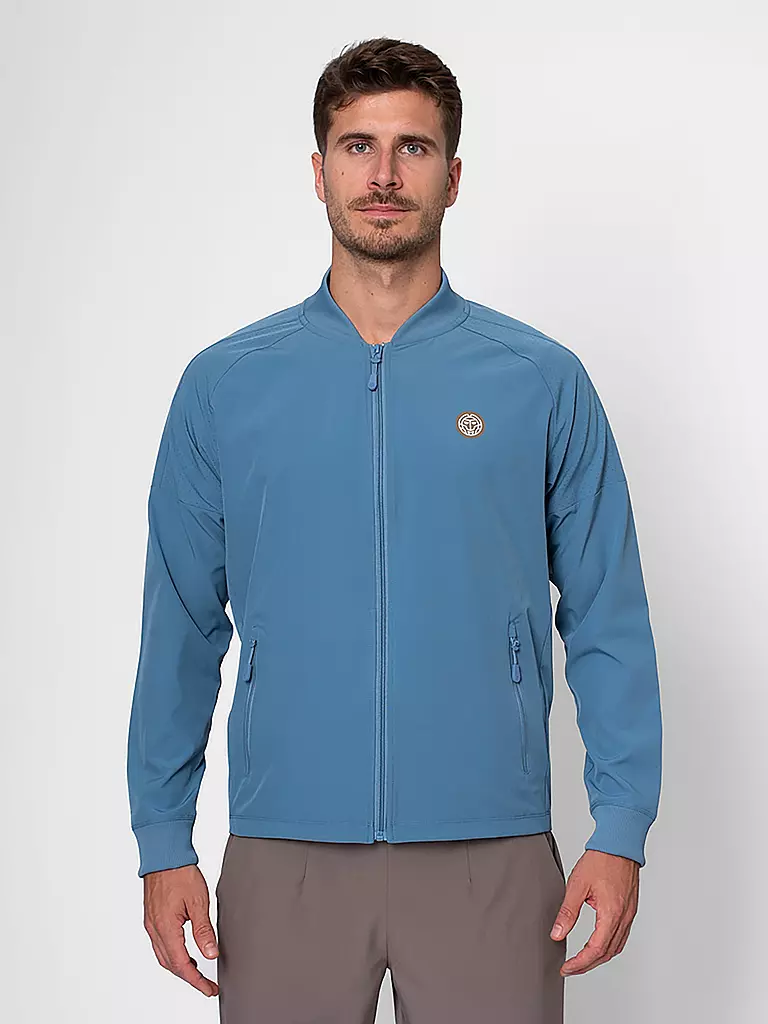 BIDI BADU | Veste de tennis Spectrum pour hommes | Bleu foncé