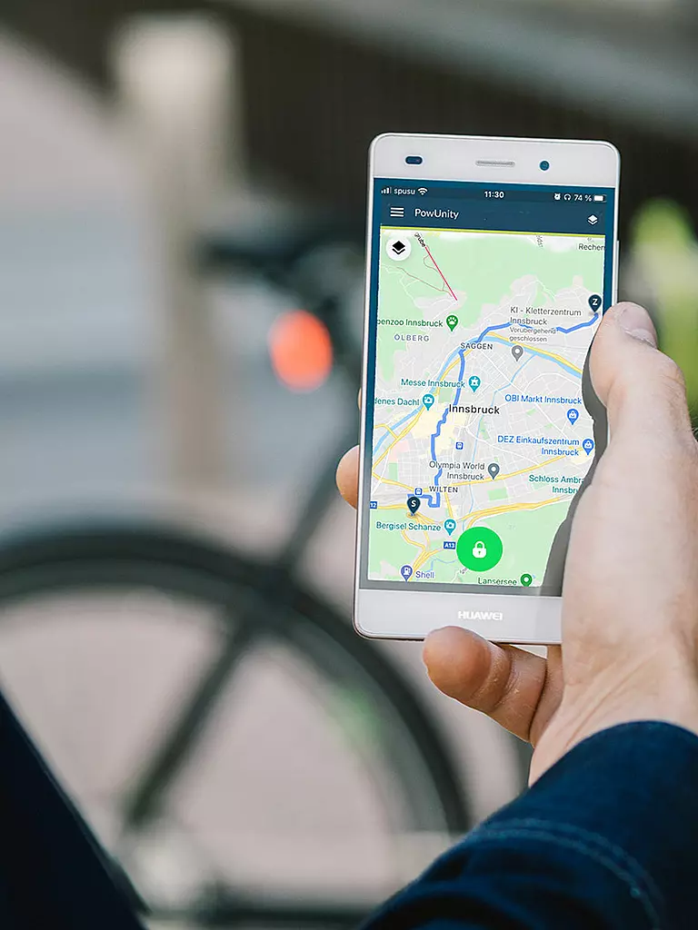 Bike Trax | GPS Tracker Yamaha für E-Bikes | Noir