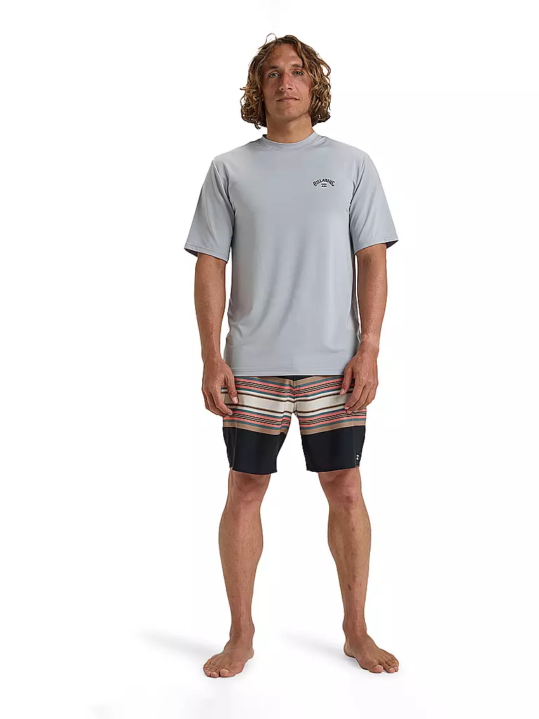 BILLABONG | Lycrashirt Arch Wave Homme | Gris clair