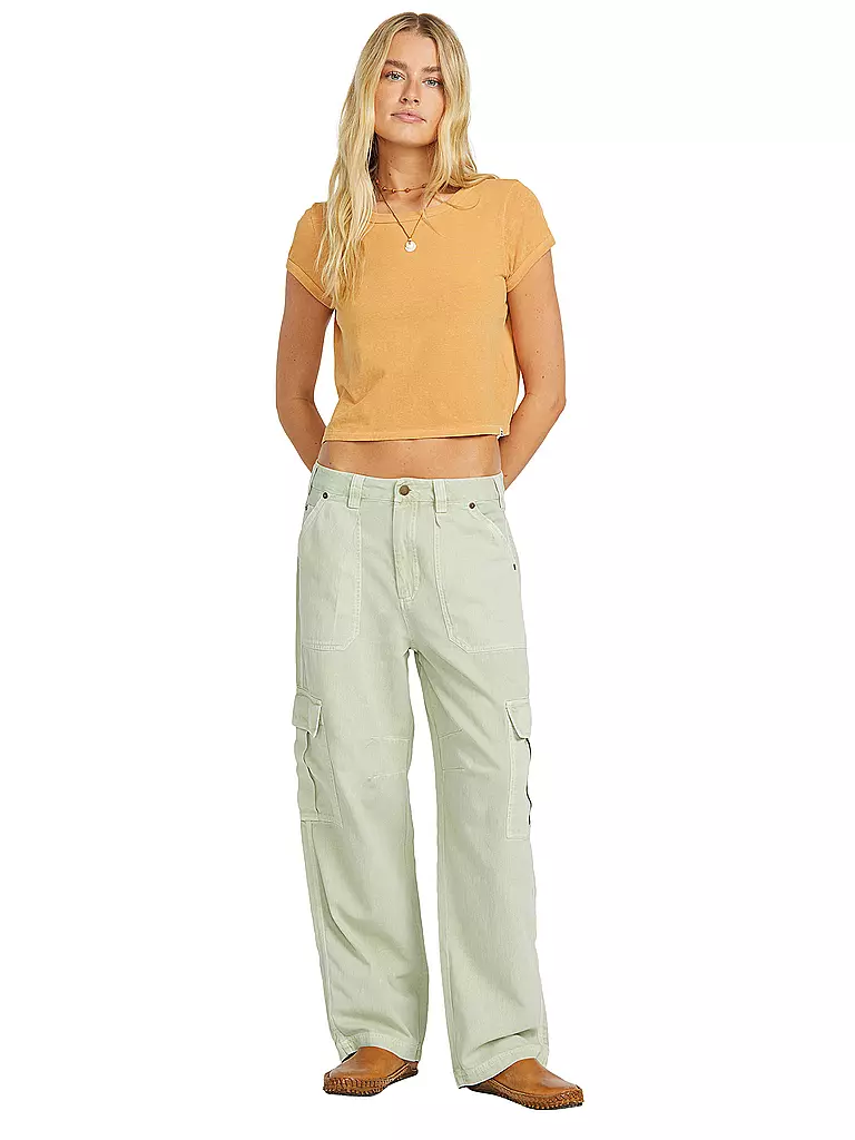 BILLABONG | Pantalon de plage cargo Walk Along pour femmes | Vert clair