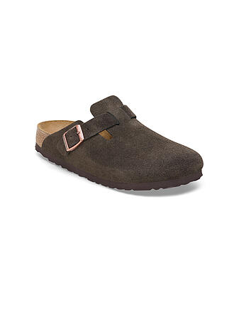 BIRKENSTOCK | Pantoufles Boston Suede Homme Coupe Étroite/Large