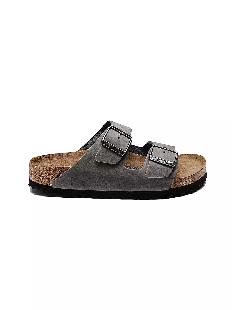 BIRKENSTOCK | Pantoletten Arizon Soft Footbed pour hommes | Gris