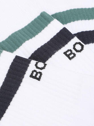 BJÖRN BORG | Chaussettes de tennis montantes Classic Crew Stripe pour homme, lot de 3