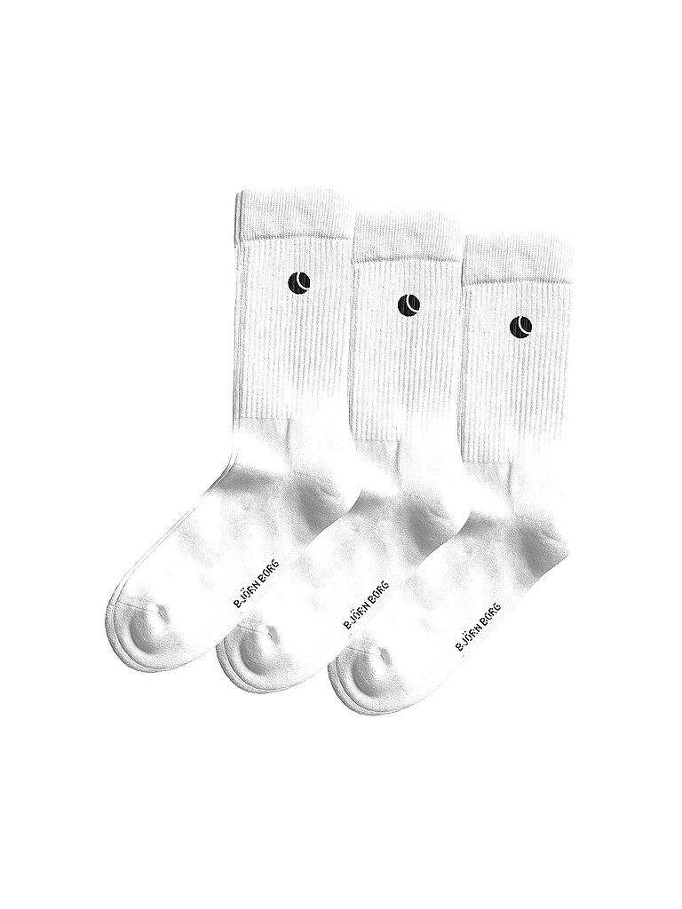 Chaussettes de tennis classiques, lot de 3 blanc 36-40