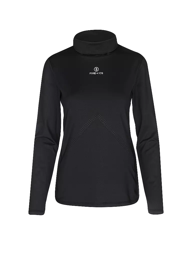 BOGNER FIRE+ICE | Damen Unterzieh Zipshirt Regan | Noir