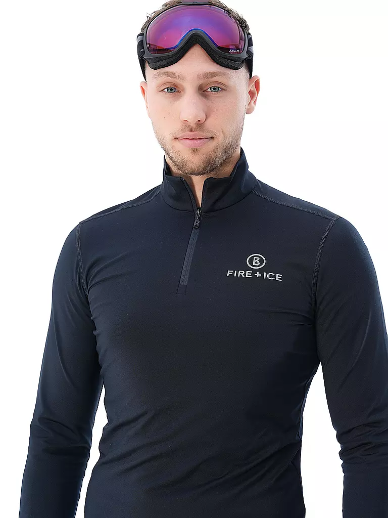 BOGNER FIRE+ICE | Herren Ski Unterzieh Zipshirt Pascal | Bleu foncé