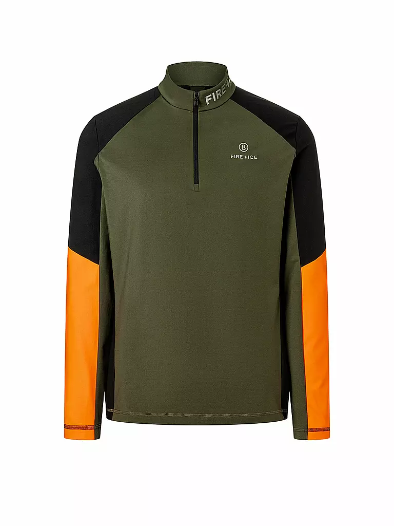BOGNER FIRE+ICE | Sous-pull de ski zippé Berkan pour homme | Olive